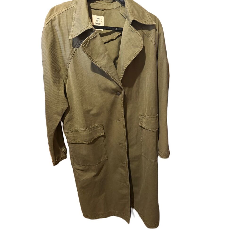 FREE PEOPLE We The Free Perry Washed Trench - Army - Picture 4 of 10